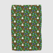 De gastheer van Kerstmis presenteert grappig Golfhanddoek (Voorkant)