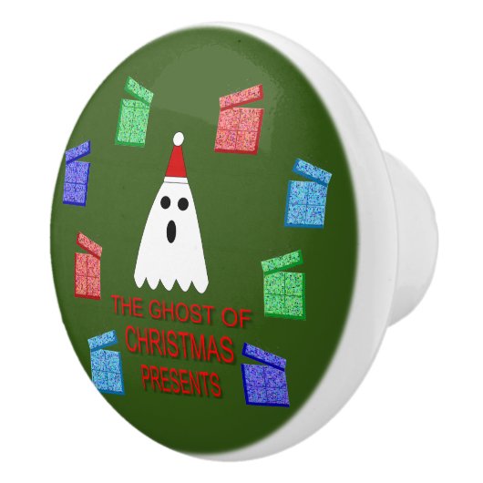 De gastheer van Kerstmis presenteert grappig Keramische Knop (Rechts)