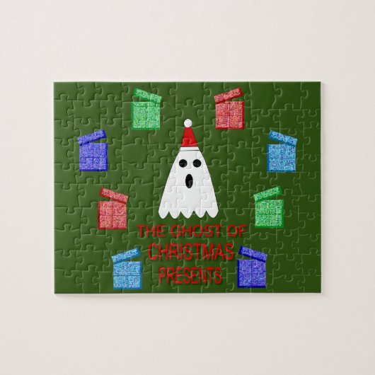 De gastheer van Kerstmis presenteert grappig Legpuzzel (Horizontaal)