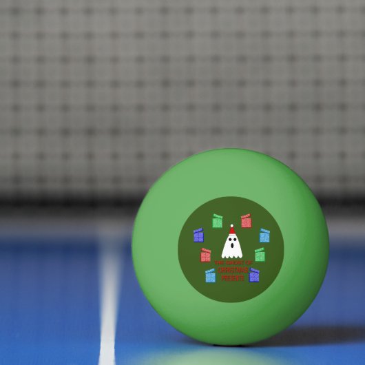De gastheer van Kerstmis presenteert grappig Pingpongbal (Net)