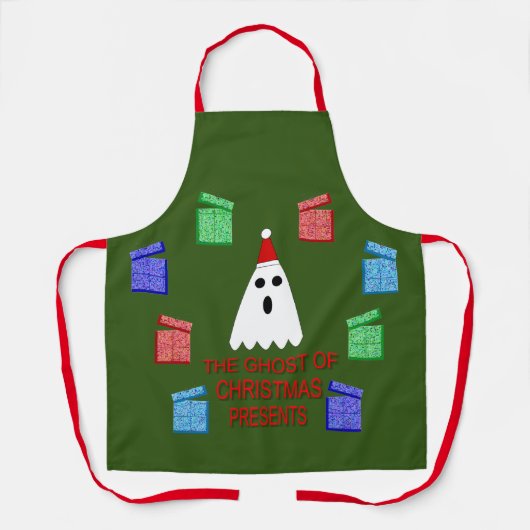 De gastheer van Kerstmis presenteert grappig Schort (Voorkant)