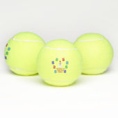 De gastheer van Kerstmis presenteert grappig Tennisballen (Multi)
