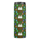 De gastheer van Kerstmis presenteert grappig Thermosbeker (Achterkant)