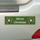 De gastheer van Kerstmis stelt grappige Douane voo Bumpersticker (Op auto)
