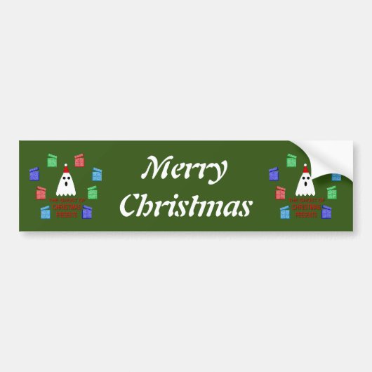 De gastheer van Kerstmis stelt grappige Douane voo Bumpersticker (Voorkant)