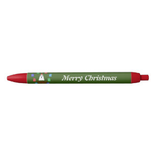 De gastheer van Kerstmis stelt grappige Douane voo Zwarte Inkt Pen