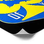 De gastheer van Kiev sta ik bij Oekraïne Poster (Hoek)