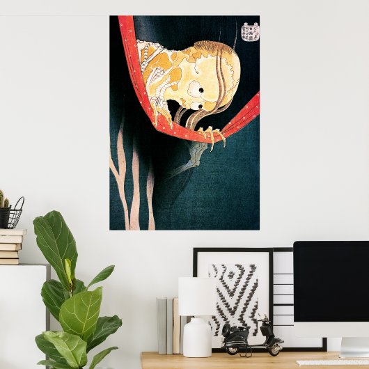 De gastheer van Kohada Koheiji, Hokusai Poster (Thuiskantoor)