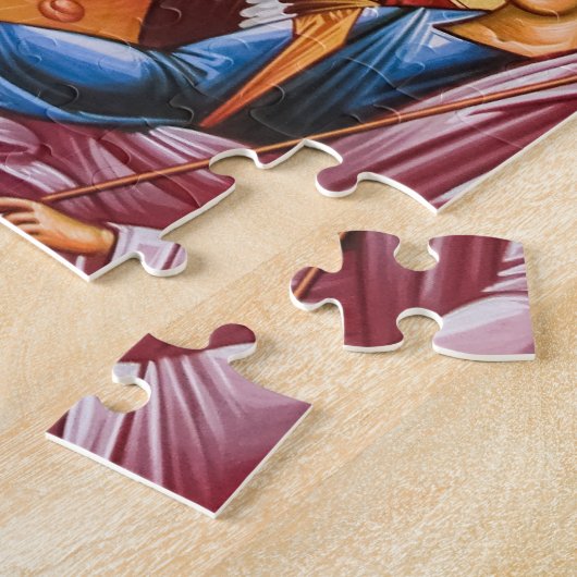 De gastvrijheid van Abraham Orthodox Christelijk I Legpuzzel (Zijkant)