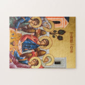 De gastvrijheid van Abraham Orthodox Christelijk I Legpuzzel (Horizontaal)