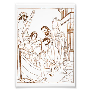 De gastvrijheid van Sint-Julianus de Hospitaalbroe Foto Afdruk