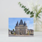 De gate Saint-Julien in La-Ferté-Bernard in Frankr Briefkaart (Staand voorkant)