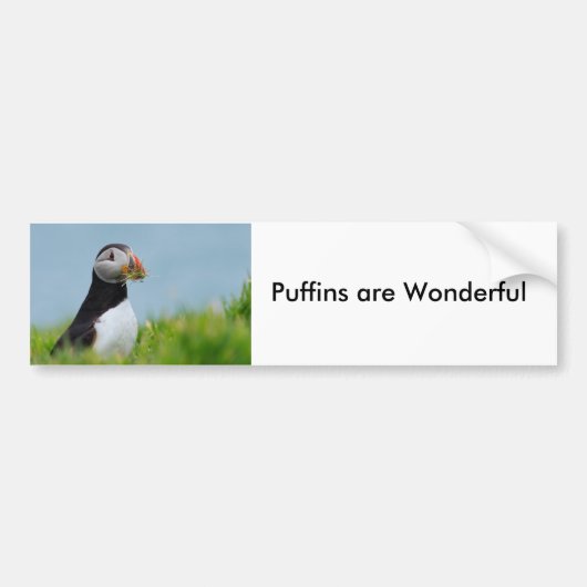 De Gatherer Puffin Bumpersticker (Voorkant)