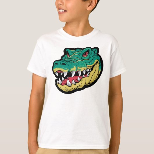De Gator en zijn scherpe glimlach T-shirt (Voorkant)
