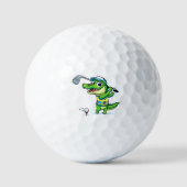 De Gator-Golf Krokodil Golfbal Golfballen (Voorkant)