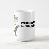 De gator in het proces plaatsen koffiemok (Center)