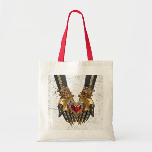 De gave - Hart in handen Tote Bag (Voorkant)