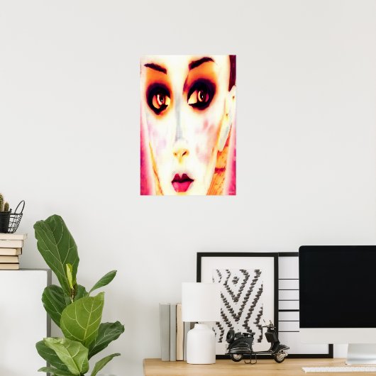 De Gawker op canvas Poster (Thuiskantoor)