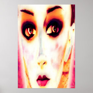 De Gawker op canvas Poster