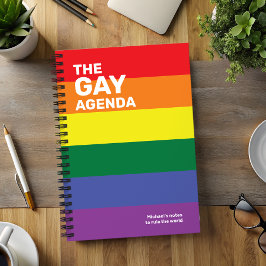 De Gay Agenda Pride Colors Planner
