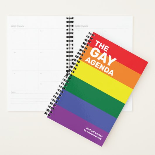 De Gay Agenda Pride Colors Planner (Display)