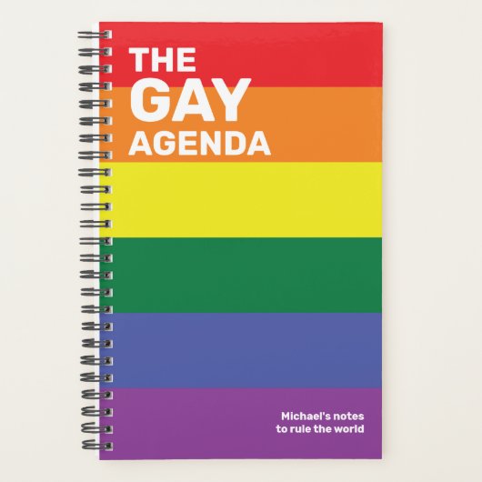 De Gay Agenda Pride Colors Planner (Voorkant)