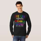 De Gay Agenda Pride LGBT T-shirt (Voorkant volledig)