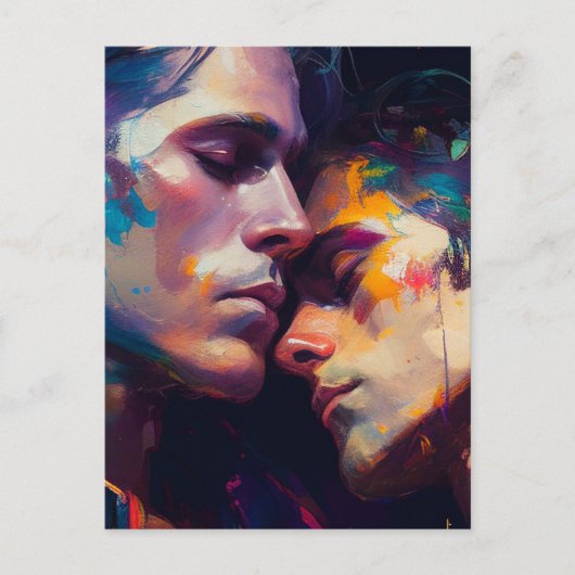 De Gay Couple Briefkaart (Voorkant)