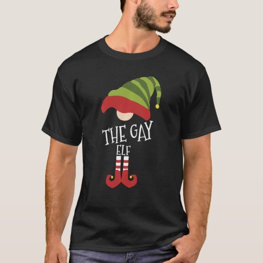 De Gay Elf Kerstavond T-shirt (Voorkant)