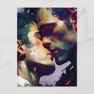 De Gay Lovers Kiss Briefkaart