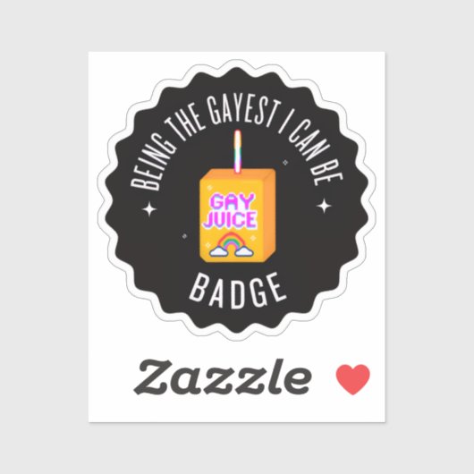 De Gayest zijn die ik kan zijn Sticker (Vel)
