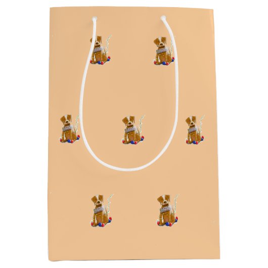 DE/GB Geschenktüte Hund/Gift bag dog Medium Cadeauzakje (Voorkant)