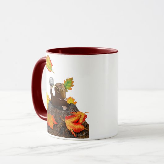 DE/GB Tasse/Mug Maulwurf/Mole Mok (Voorkant links)
