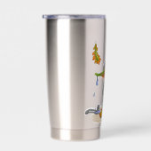 DE/GB Thermobecher/Thermal mug Herbst/Fall Maus Geïsoleerde Drinkbeker (Rechts)