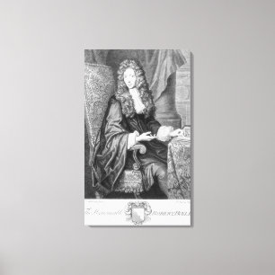 De geachte Robert Boyle, gegraveerd door B. Baron Canvas Afdruk