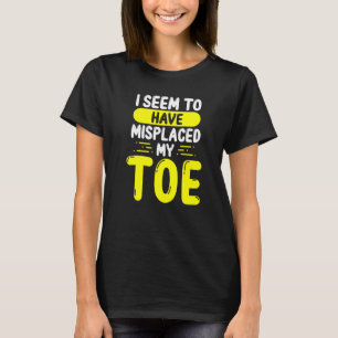 De geamputeerde tenen lijken mijn tenenamputat ver t-shirt