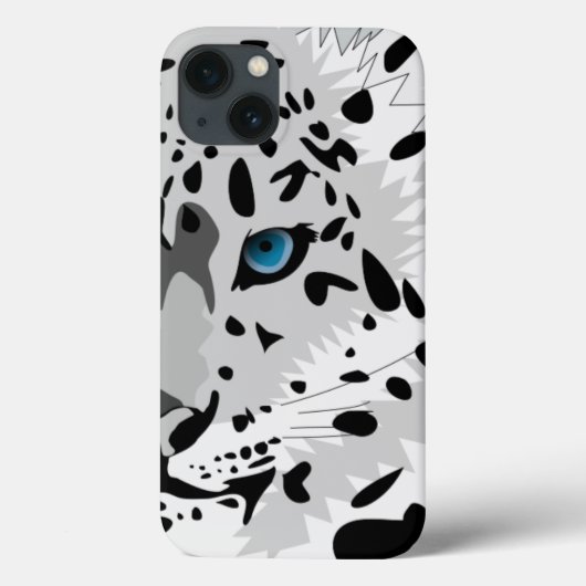 De geanimeerde Luipaard van de Sneeuw Case-Mate iPhone Case (Achterkant)