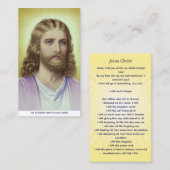 De geascendeerde meester Jezus Christus Contactkaartje (Voorkant / Achterkant)