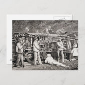 De geavanceerde galerij aan de Franse zijde van de Briefkaart (Voorkant / Achterkant)