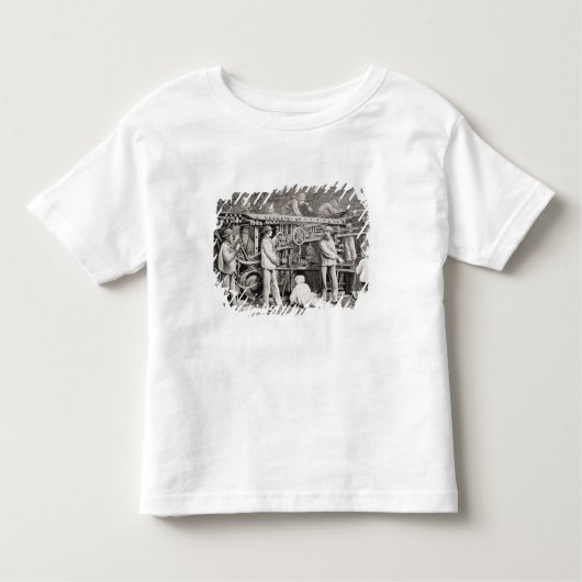 De geavanceerde galerij aan de Franse zijde van de Kinder Shirts (Voorkant)