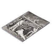 De geavanceerde galerij aan de Franse zijde van de Notitieboek (Linkerzijde)