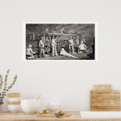 De geavanceerde galerij aan de Franse zijde van de Poster (Keuken)