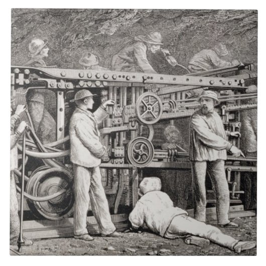 De geavanceerde galerij aan de Franse zijde van de Tegeltje (Voorkant)