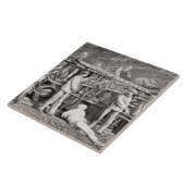 De geavanceerde galerij aan de Franse zijde van de Tegeltje (Zijkant)