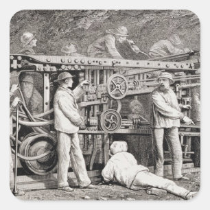 De geavanceerde galerij aan de Franse zijde van de Vierkante Sticker