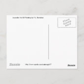 De Gebaarde Iris van de lavendel Briefkaart (Achterkant)