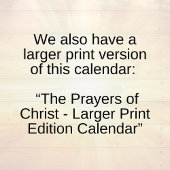 De Gebeden van Christus Inspirerend Kalender