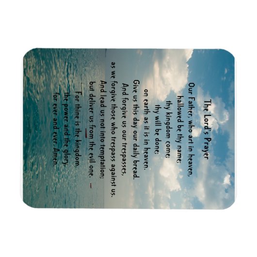 De gebedsmagneet van de Heer Magneet (Horizontaal)