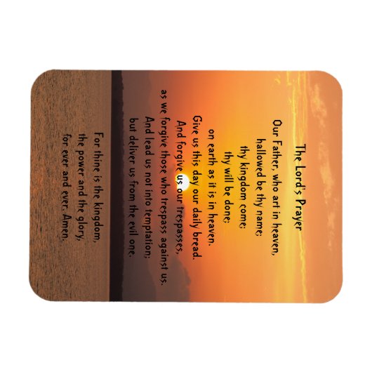 De gebedsmagneet van de Heer Magneet (Horizontaal)