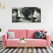 De gebeeldhouwde oneindigheid canvas afdruk (Insitu (Woonkamer))